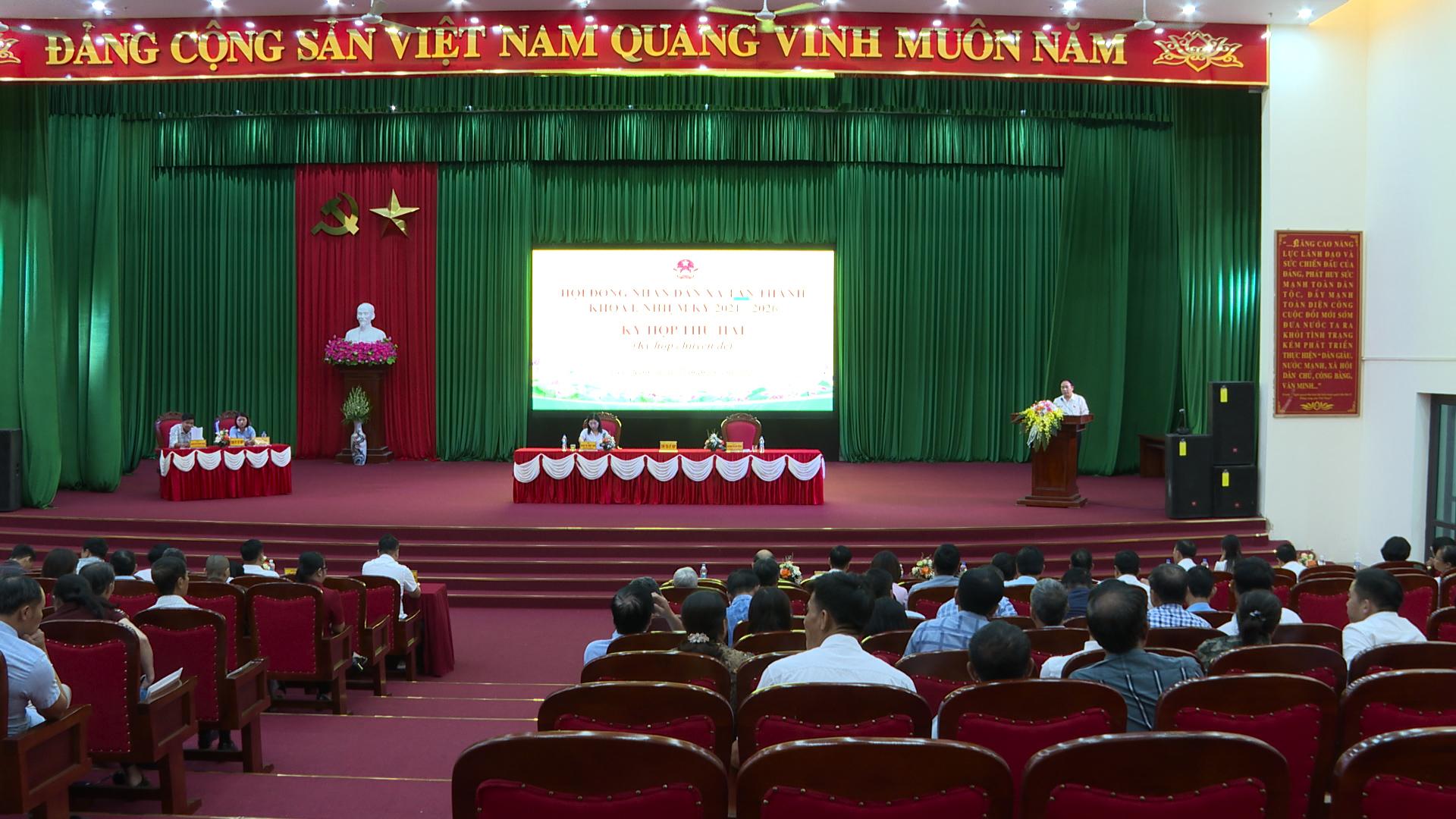 Tân Thanh Kỳ họp thứ 2 (kỳ họp chuyên đề) Hội đồng nhân dân xã khóa I, nhiệm kỳ 2021 – 2026.